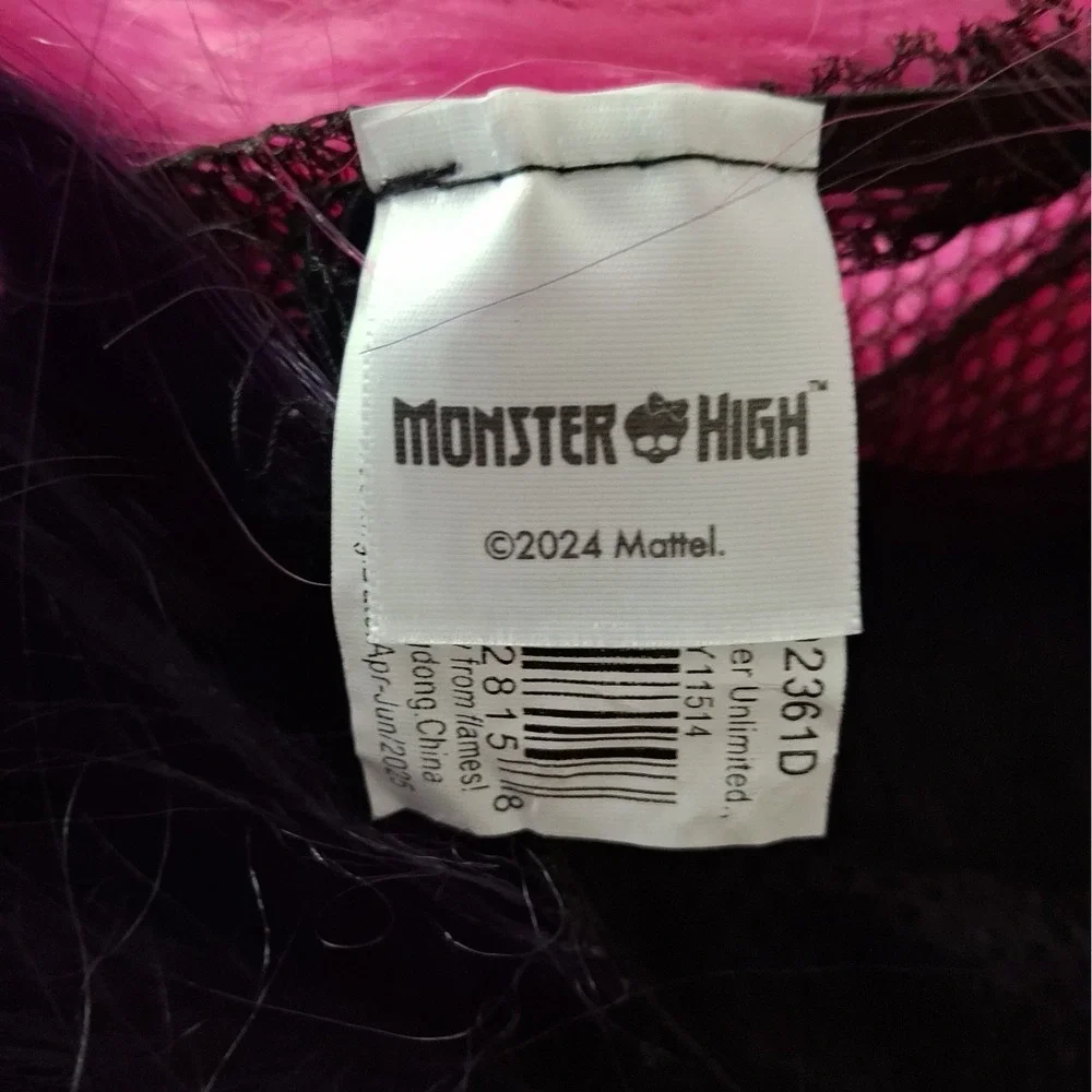 Draculaura Monster High Kids Halloween Hair Wig Costume Cosplay InSpirit Designs